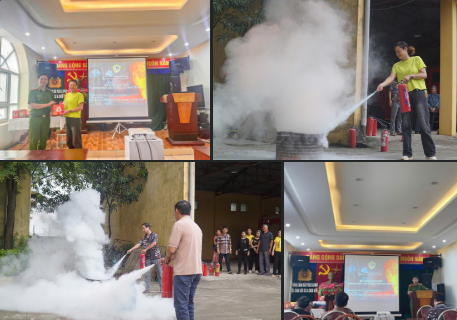 Huấn luyện nghiệp vụ phòng cháy, chữa cháy và cứu nạn cứu hộ cho 42 hộ kinh doanh có nguy cơ cháy nổ cao